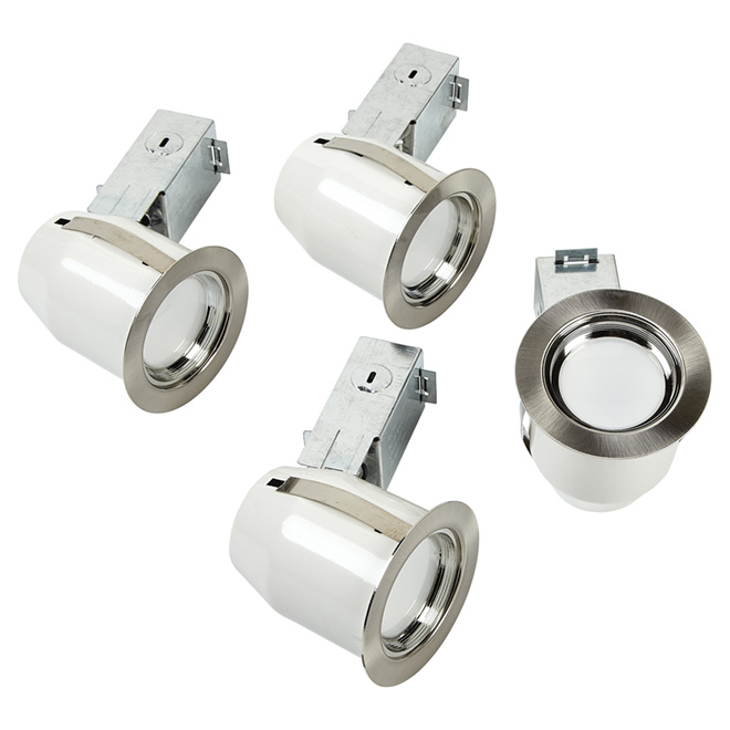 Luminaire encastré à intensité réglable, TEK, DEL 9 W, 4/pqt