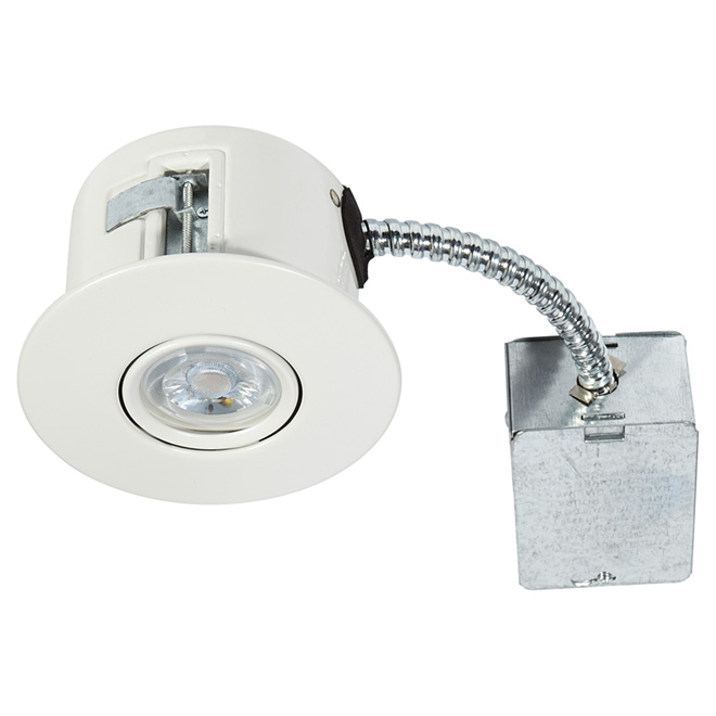 Luminaire encastré orientable, FLEX, DEL 7 W, blanc mat