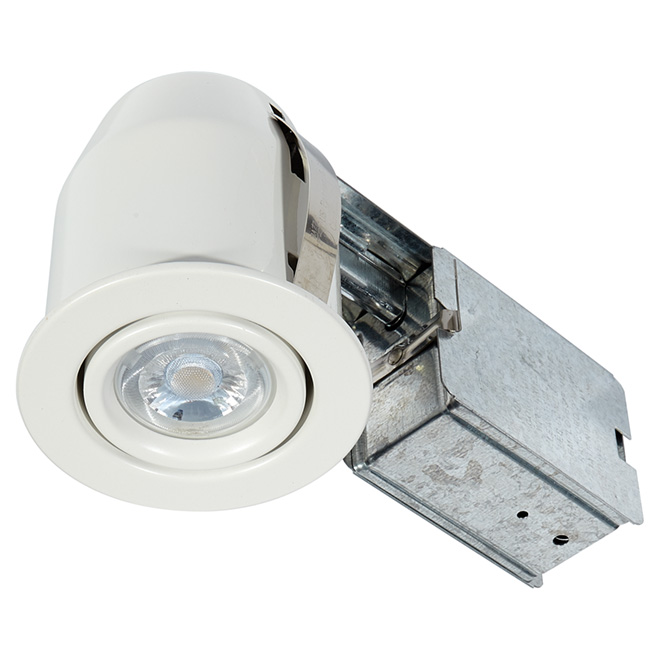Luminaire encastré orientable, MINI, DEL 7 W, blanc mat