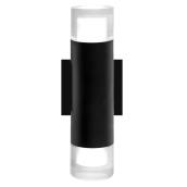 Dimmable Outdoor Wall Sconce - Black - 2x 6 W