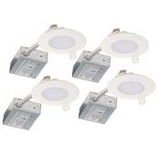 Luminaires encastrés à intensité réglable, DEL 11W, 4/pqt