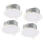 Luminaires encastrés, Slim, DEL 11 W, blanc mat, 4/pqt