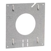 Plaque de montage pour encastré, 3 3/8'', aluminium galvanisé