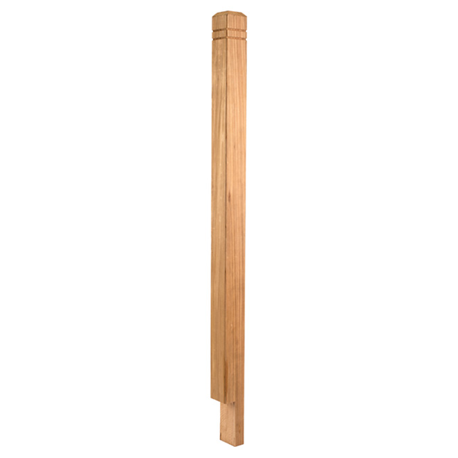 Poteau de rampe en cèdre « Contemporain »