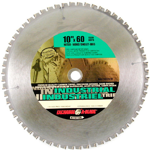 Miter Saw Blade - 60-tooth - 10" - Steel/Carbide