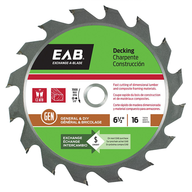 6 1/2-IN CIRCULAR SAW BLADE 16TH