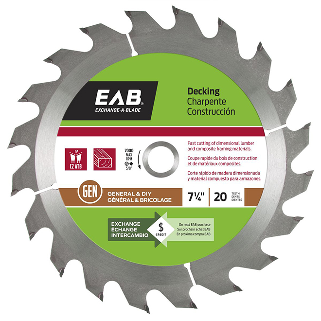 7-IN CIRCULAR SAW BLADE 20TH