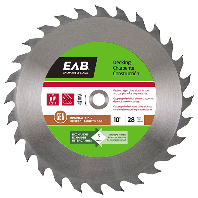 LAME SOUS-PLANCHER 10" 28DT