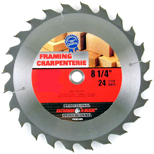 Framing Circular Saw Carbide Blade-8 1/4" - 24TH