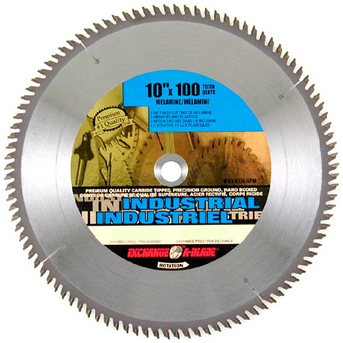 Lame de scie au carbure pour la mélamine, 10 po, 100 DT