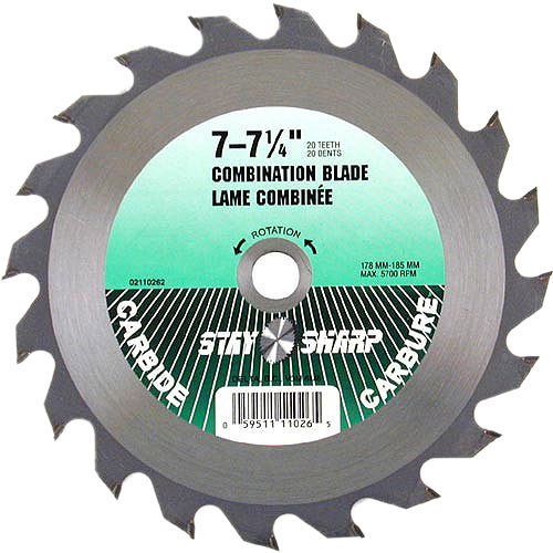 Ensemble de lames au carbure « Stay Sharp », 7 1/4 po, 20 DT