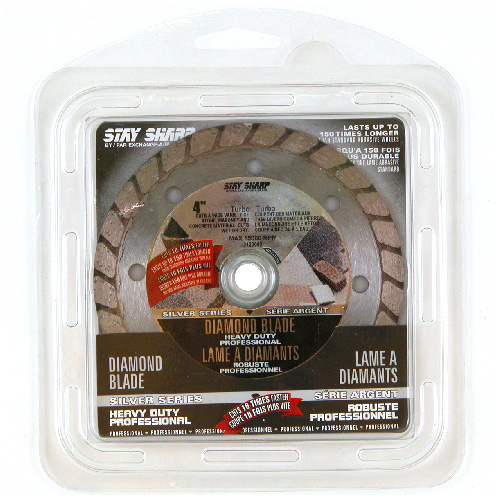 "Stay Sharp" Turbo Circular Saw Diamond Blade - 4"