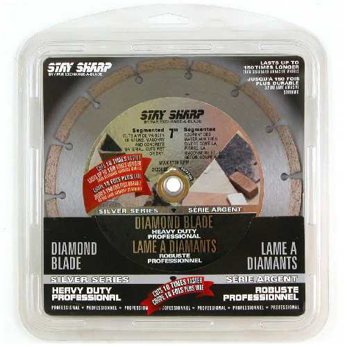 Lame en diamant à rebord segmenté « Stay Sharp », 7 po