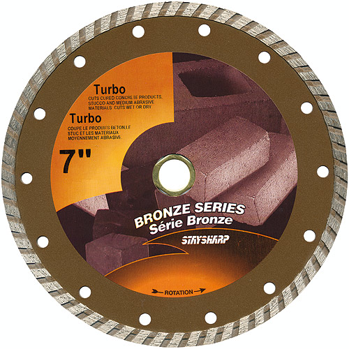 Turbo Circular Saw Diamond Blade - 7"