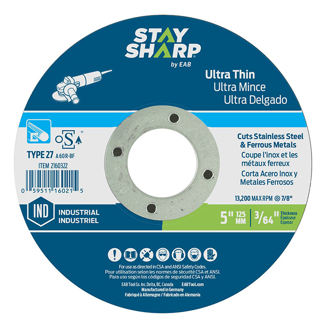 Metal Depressed-Centre Grinding Wheel - 5"