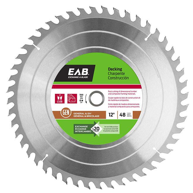 12-IN CIRCULAR SAW BLADE 44TH