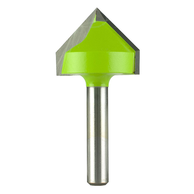 V-Groove Carbide Router Bit - 1" x 1/4"
