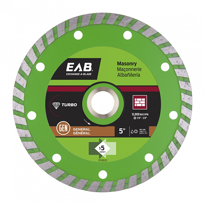"Green Series" Turbo Diamond Blade - 4"