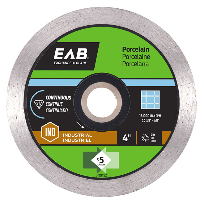 "Contractor Series" Continuous Diamond Blade - 4"