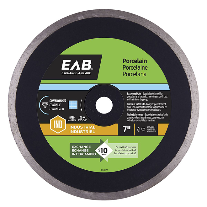 "Contractor Series" Continuous Diamond Blade - 7"
