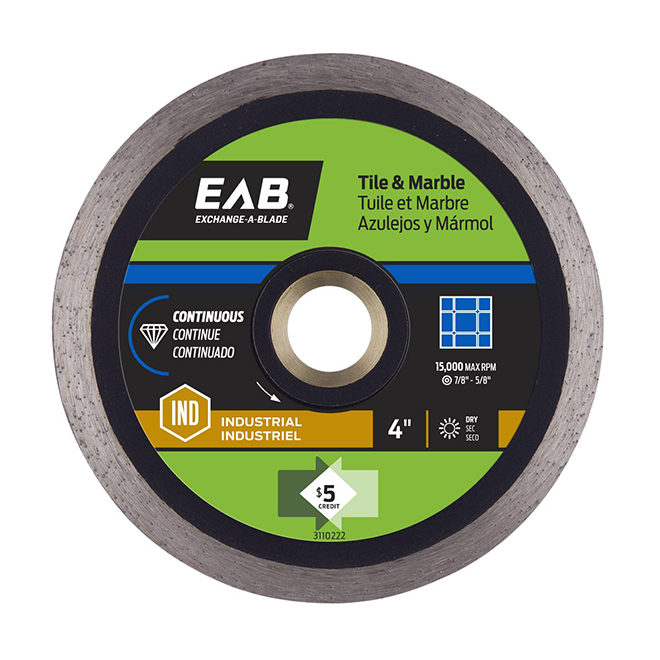"Contractor Series" Continuous Diamond Blade - 4"