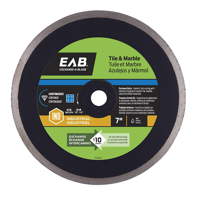 "Contractor Series" Continuous Diamond Blade - 7"