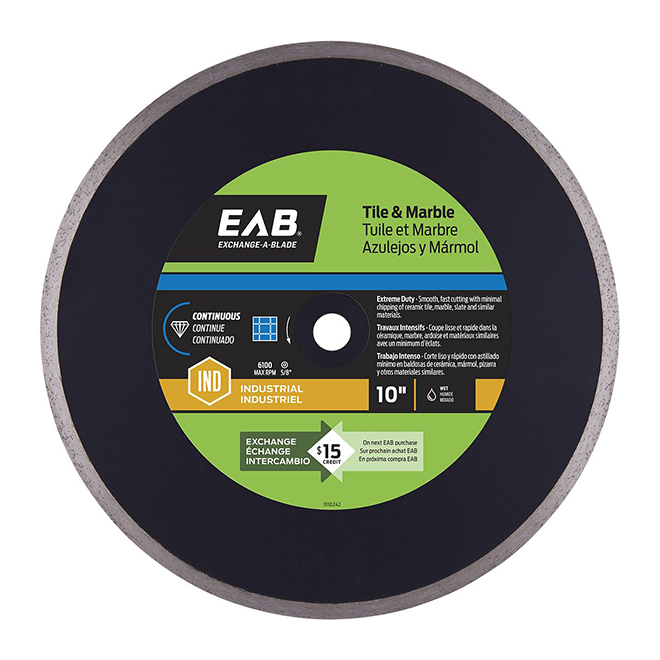 "Contractor Series" Continuous Diamond Blade - 10"