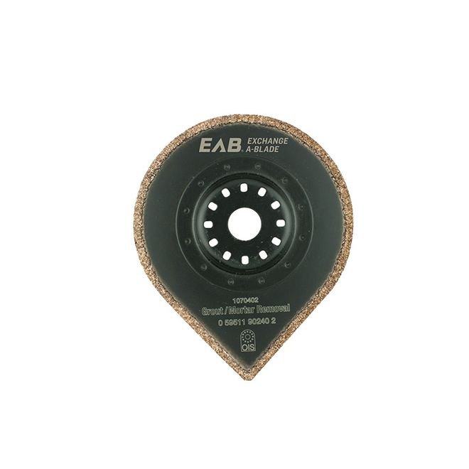 Lame pour enlever le coulis et le mortier, 2 3/4", grain 40