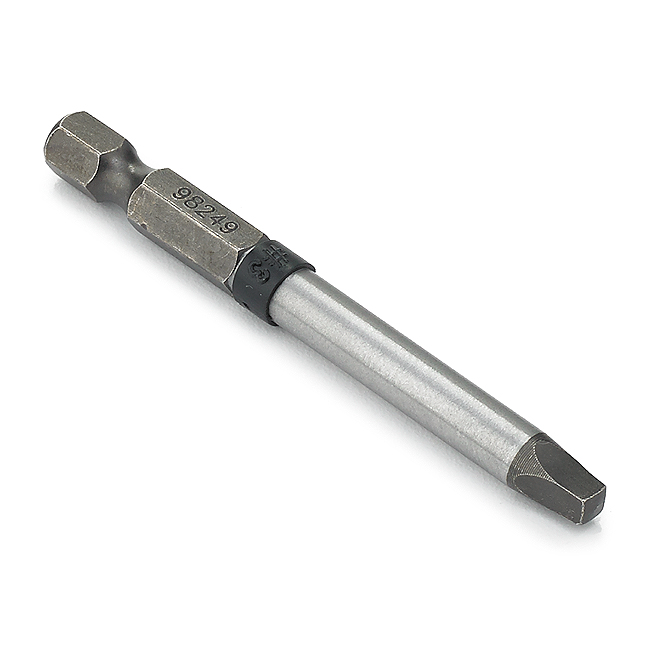 Embout carré pour visseuse à percussion, no3, 2 3/4 po