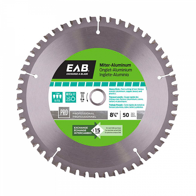 Miter Saw Carbide Blade - 8 1/4" - 50TH