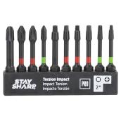 Torsion Impact Screwdriver Bit Set - 2