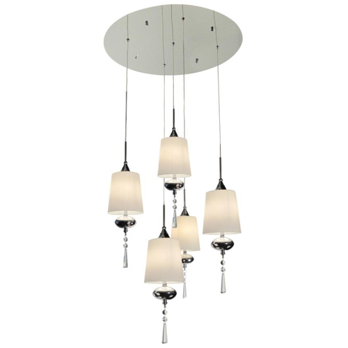 Lustre chandelier à 5 lumières