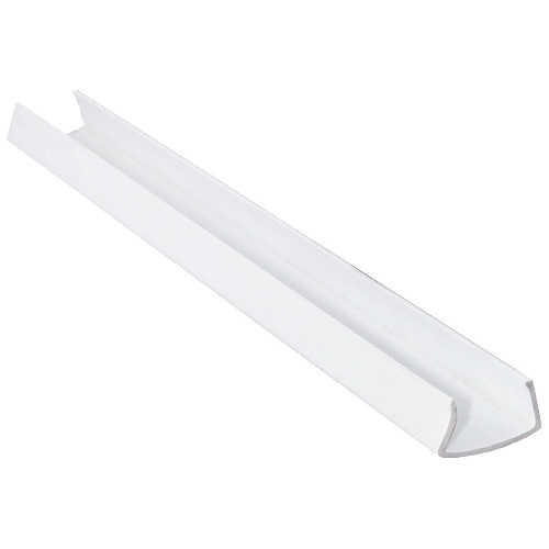 PVC Shelf Moulding 3/8" x 1/2" x 8' - White