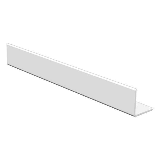 PVC Corner Moulding 1/2" x 1/2" x 8' - White