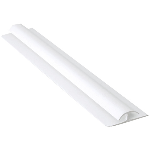 PVC Divider Bar Moulding 1/8" x 1/2" x 8' - White
