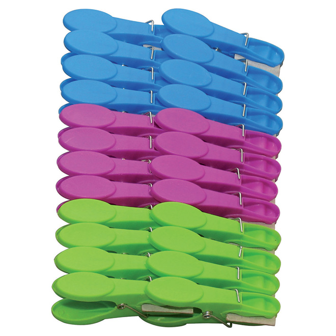 Clothespins - Pack of 24 Plastic Clothespins