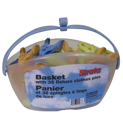 Clothespins with Basket