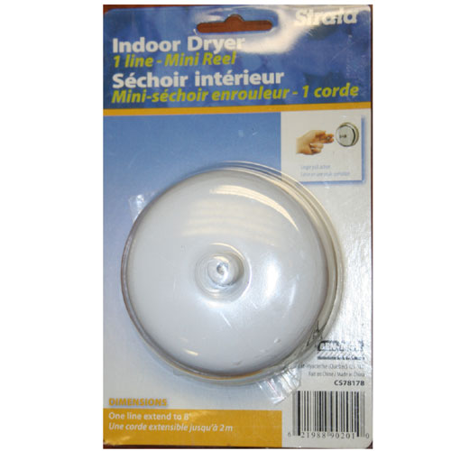 Mini-séchoir à linge enrouleur à 1 ligne