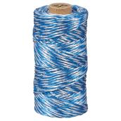 Polypropylene Twine - Twisted - Medium - 500' - White/Blue