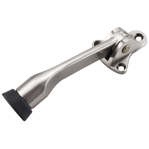 Arrêt de porte à pied de 5" en acier fini nickel antique