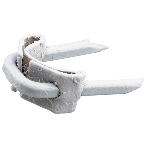 Agrafes isolantes, blanc n°5, 1/2", Pqt/25
