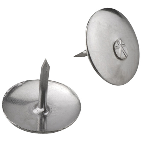 Punaises, nickel, 13/32", Pqt/60