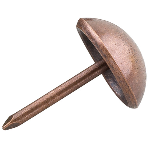 Clous de rembourrage, bronze, tête ronde, Pqt/25