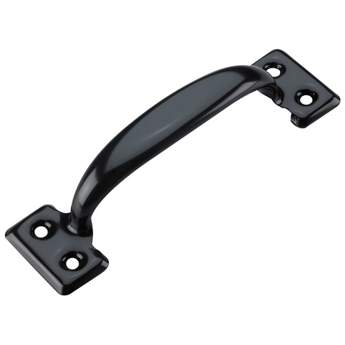 Poignée de porte utilitaire 6 1/2 po - Noir