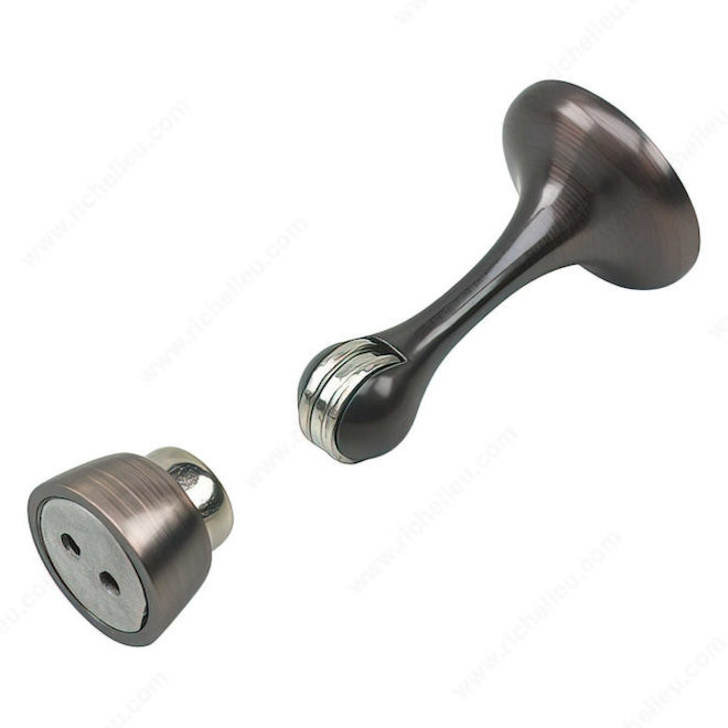 3" Oil-Rubbed Bronze Finish Steel Magnetic Door Stop