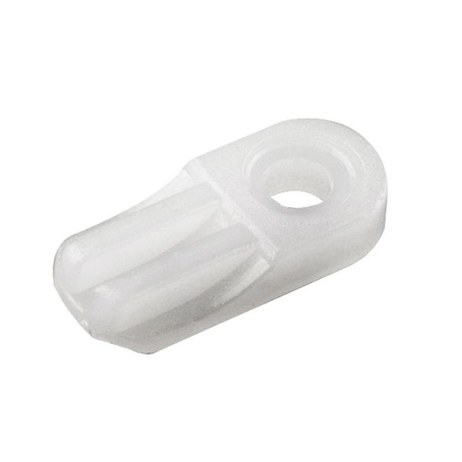 Loquet papillon simple en plastique blanc, 3/4"