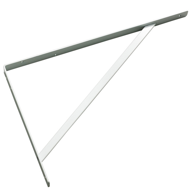 Support de tablette en acier, 16", blanc