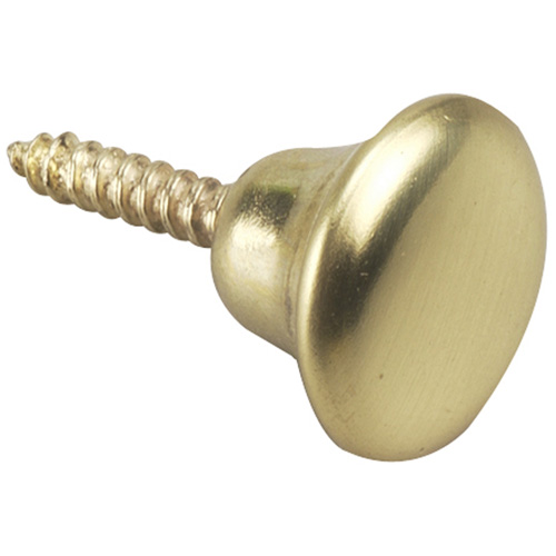 Bouton d'armoire en laiton massif 1/2", paquet de 2