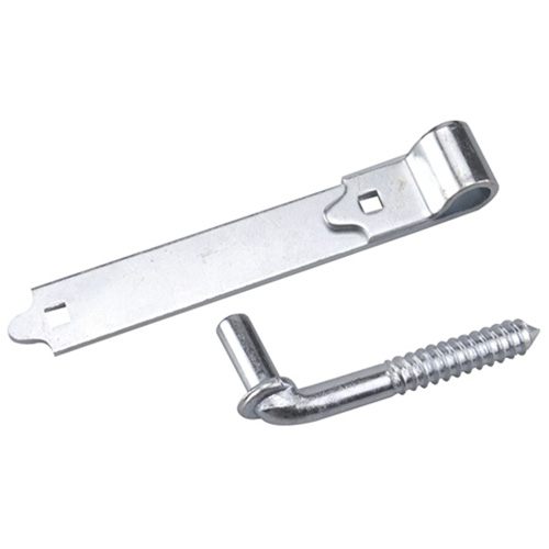 Screw Hook with Strap Hinge - 8"