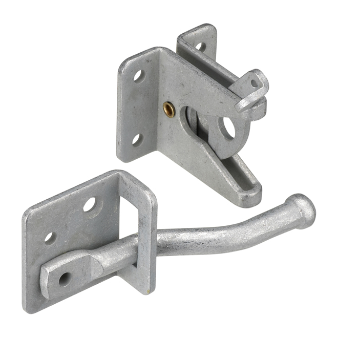 Loquet de portail réglable à fini galvanisé